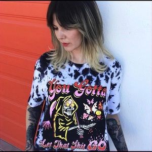 BOSS DOG ART DEPT “Let That Shit Go” tie dye tee